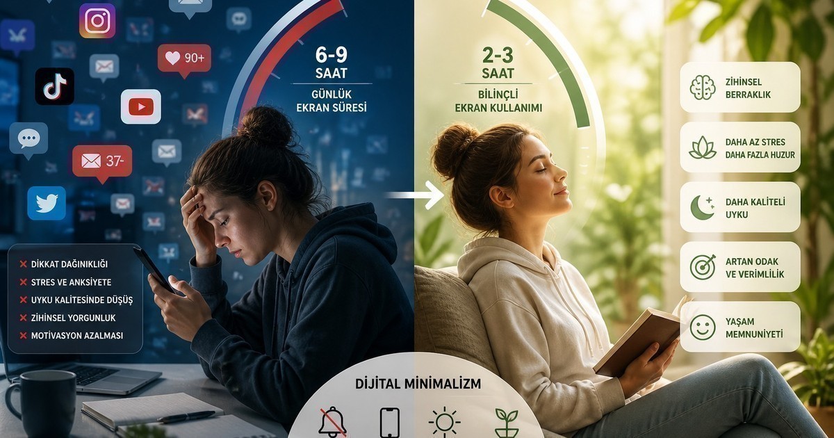 Ekran Süresi Azaltarak Mental Sağlığı Korumak - Dijital Minimalizm